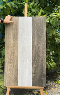 Gạch giả gỗ Viglacera 20x100 tông xám trắng mới
