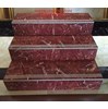 Gạch lát cầu thang 47x100 đỏ vân đá trắng
