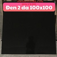 Gạch lát nền Trung Quốc 100x100 đen trơn 2 da