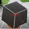 Gạch lục giác màu đen kẻ trắng