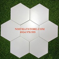 Gạch lục giác màu trắng