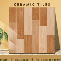 Gạch men gỗ 60x60 Ý Mỹ bóng EY6100