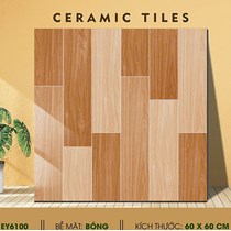 Gạch men gỗ 60x60 Ý Mỹ bóng EY6100