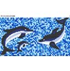 Gạch mosaic cá heo ốp hồ bơi