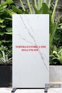 Gạch ốp lát Ấn Độ 80x160 trắng vân đá xám