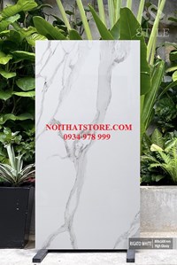 Gạch ốp lát Ấn Độ 80x160 trắng vân xám