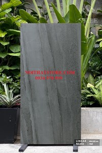 Gạch ốp lát Ấn Độ 80x160 xám đậm vân sọc