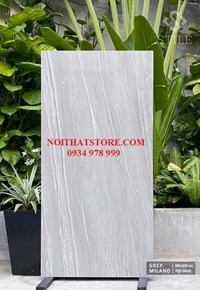 Gạch ốp lát Ấn Độ 80x160 xám trắng vân chéo