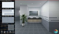 Gạch ốp tường Takao 40x80 54261-62-63 đá mờ