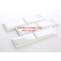 Gạch thẻ trắng bóng vát