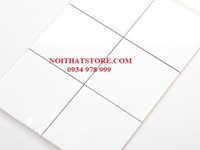 Gạch thẻ vuông trắng bóng phẳng 15x15