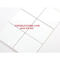Gạch thẻ vuông trắng bóng phẳng 15x15