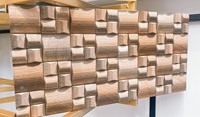 Gạch trang trí 3D Ấn Độ 30x60 Nâu vàng