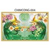 Gạch tranh 3D chim công 004