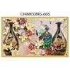 Gạch tranh 3D chim công 005