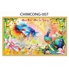 Gạch tranh 3D chim công 007