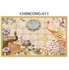 Gạch tranh 3D chim công 011