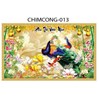 Gạch tranh 3D chim công 013