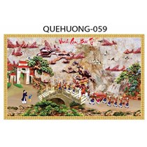 Gạch tranh 3D phong cảnh quê hương 059