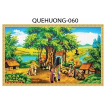 Gạch tranh 3D phong cảnh quê hương 060