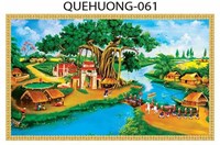 Gạch tranh 3D phong cảnh quê hương 061