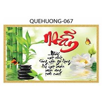 Gạch tranh 3D phong cảnh quê hương 067