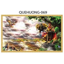 Gạch tranh 3D phong cảnh quê hương 069