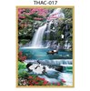 Gạch tranh 3D phong thủy thác nước 017