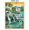 Gạch tranh 3D phong thủy thác nước 023