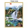 Gạch tranh 3D phong thủy thác nước 026