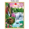Gạch tranh 3D phong thủy thác nước 029