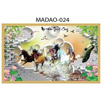 Gạch tranh 5D mã đáo thành công 024