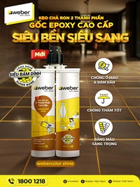 Keo chà ron Webercolor shine cao cấp cho nội thất