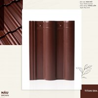 Ngói tráng men Đồng Tâm Titan cao cấp nâu